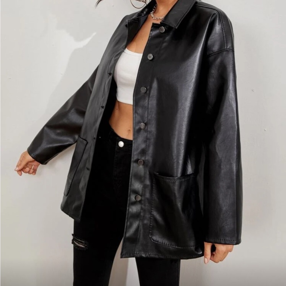 Faux Leather Jacket